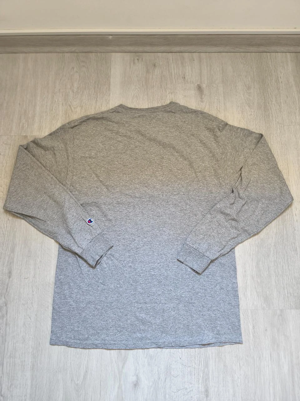 Champion Gray Long Sleeve T-Shirt Size L – photo 3